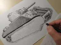 M4 Sherman - perokresba