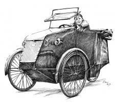 Pedelux cyklus - auto tříkolka
