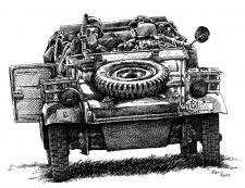 Vojenské vozidlo - německá armáda